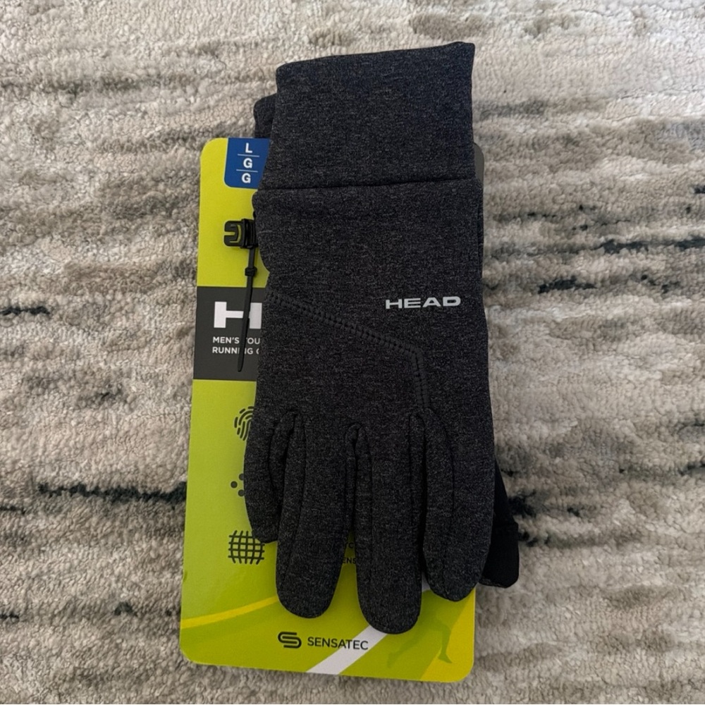 HEAD Men’s Ultrafit Touchscreen Running Gloves - Large